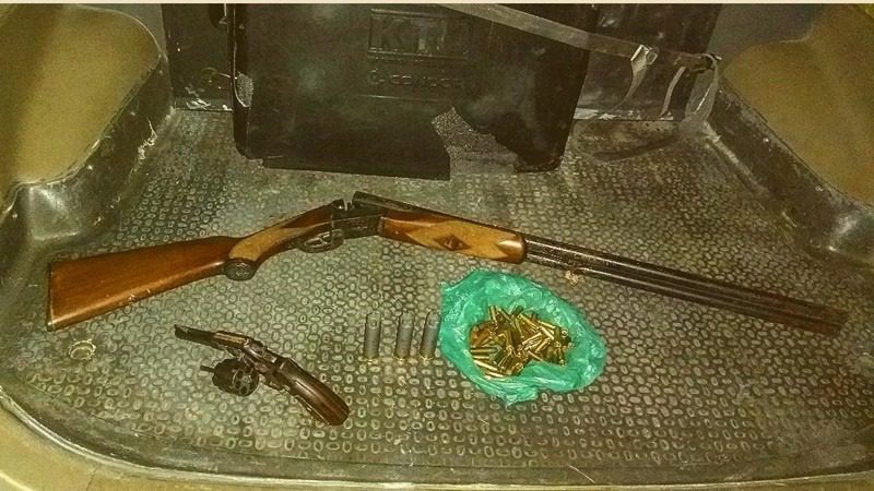 Armas apreendidas pela PM em Suzano