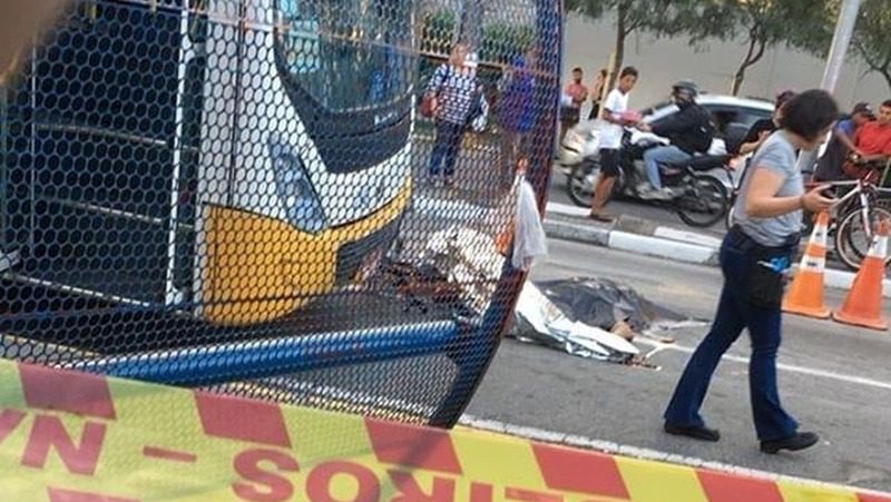 Acidente ciclista Praça do Socorro - Mogi das Cruzes