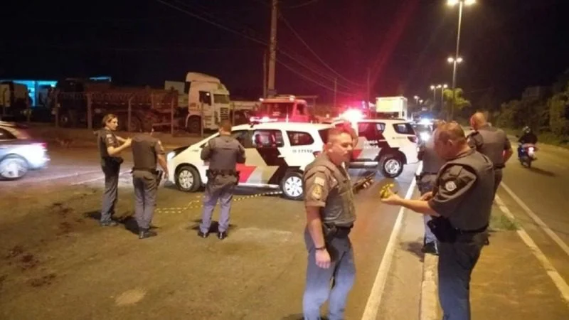 PM ferida em abordagem policial - Mogi das Cruzes
