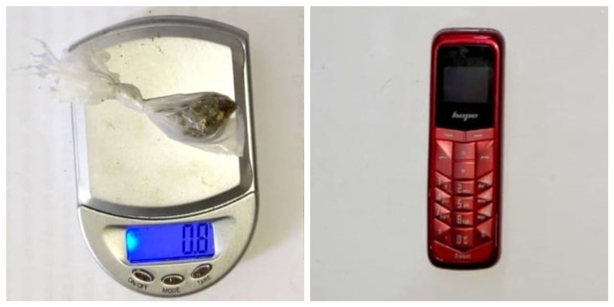 Maconha e celular no CDP de Suzano