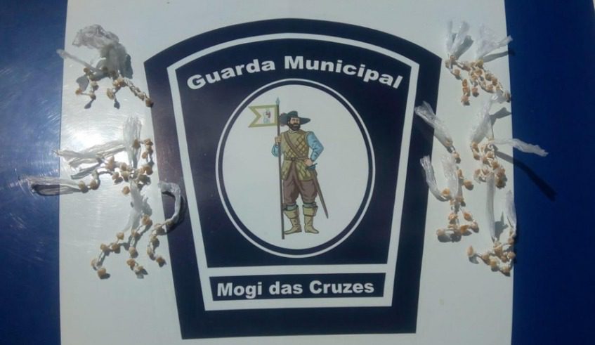 Drogas apreendidas pela Guarda Municipal de Mogi das Cruzes em Cezar de Souza