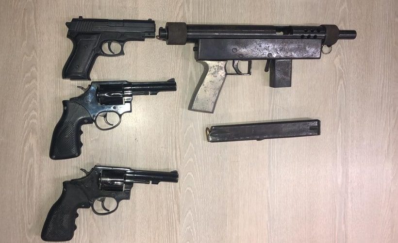 Armas apreendidas pela Polícia Civil