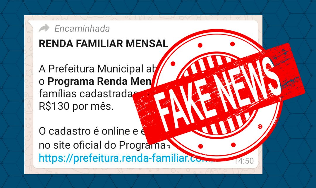 Fake News - Renda Mensal Familiar