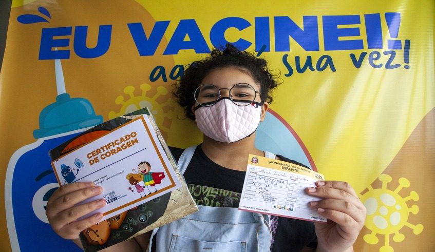 Vacinação de crianças Covid-19 em Mogi das Cruzes