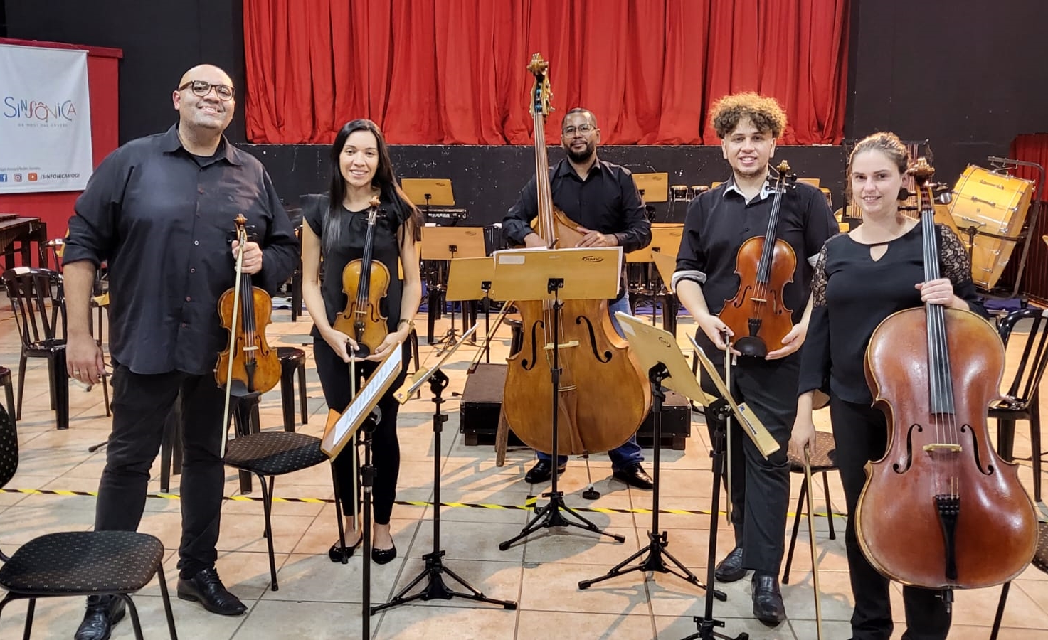 Quinteto de cordas da Orquestra Sinfônica de Mogi das Cruzes