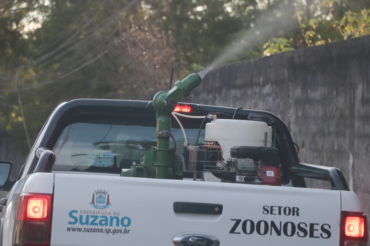 Nebulização contra a dengue em Suzano