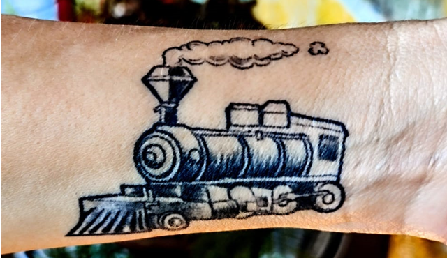 Tatuagem Locomotiva Trem