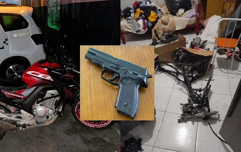 Arma apreendida pela PM em Itaquaquecetuba