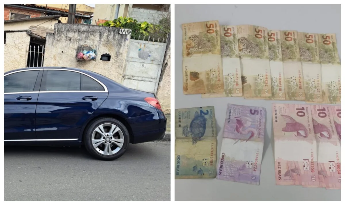 Carro e dinheiro roubados em Mogi das Cruzes