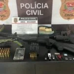 Armas apreendidas pela Polícia Civil