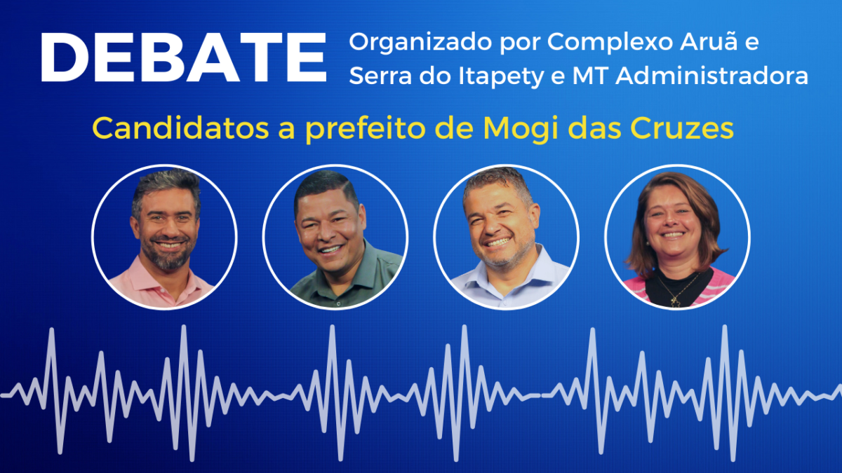 debate com candidatos a prefeito de Mogi das Cruzes