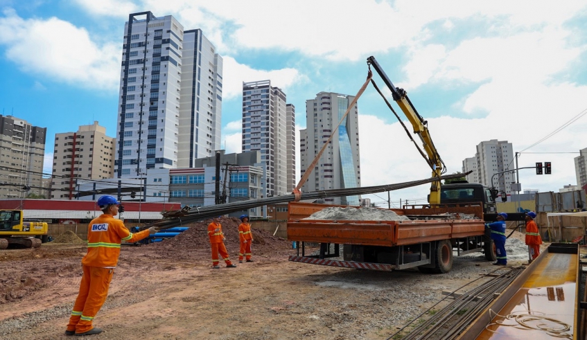 Obras da Rotatória do Habib's