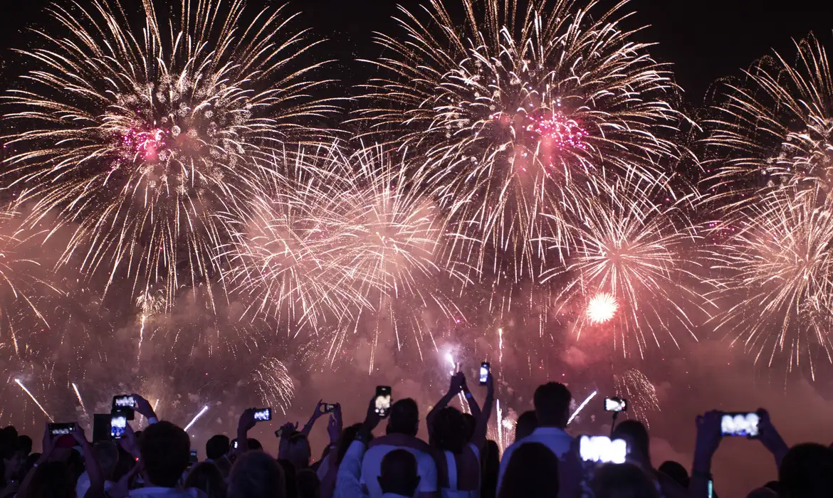 Queima de fogos de artifício