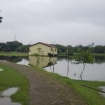 Nível dos lagos no Parque Centenário