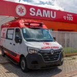 Ambulância do SAMU em Guararema