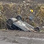 Capotamento de carro em Mogi das Cruzes