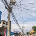 Fios de energia em Mogi das Cruzes