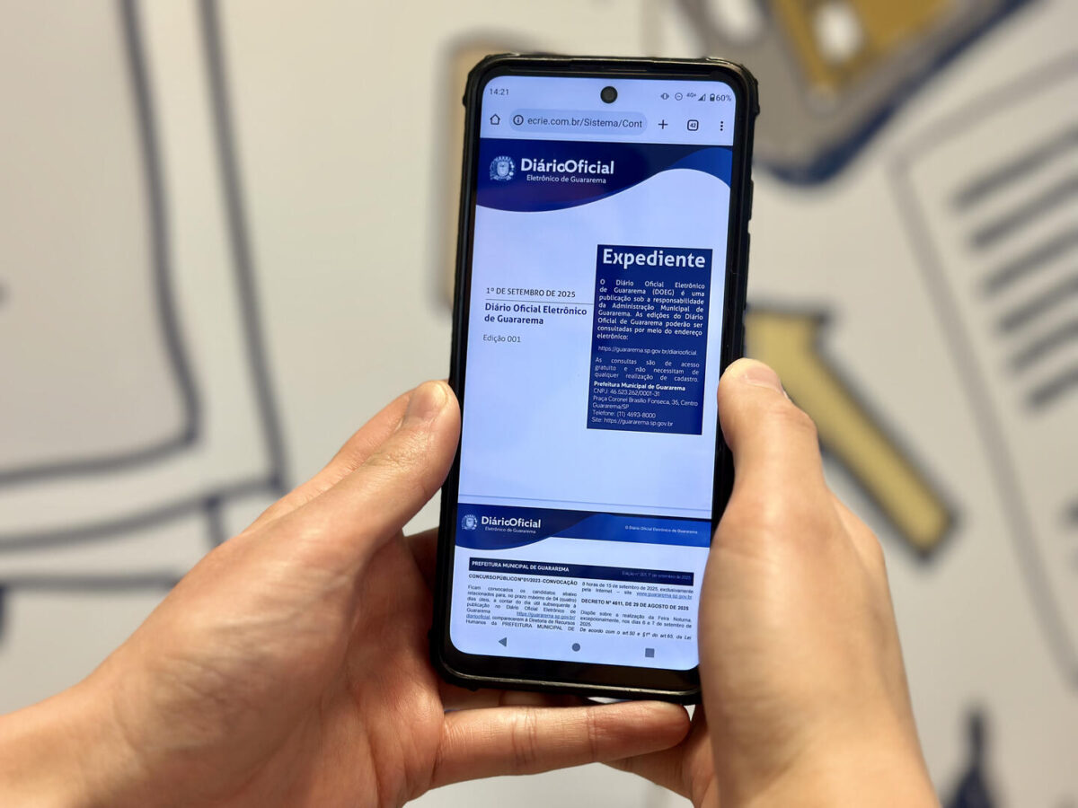 Diário Oficial Eletrônico Guararema