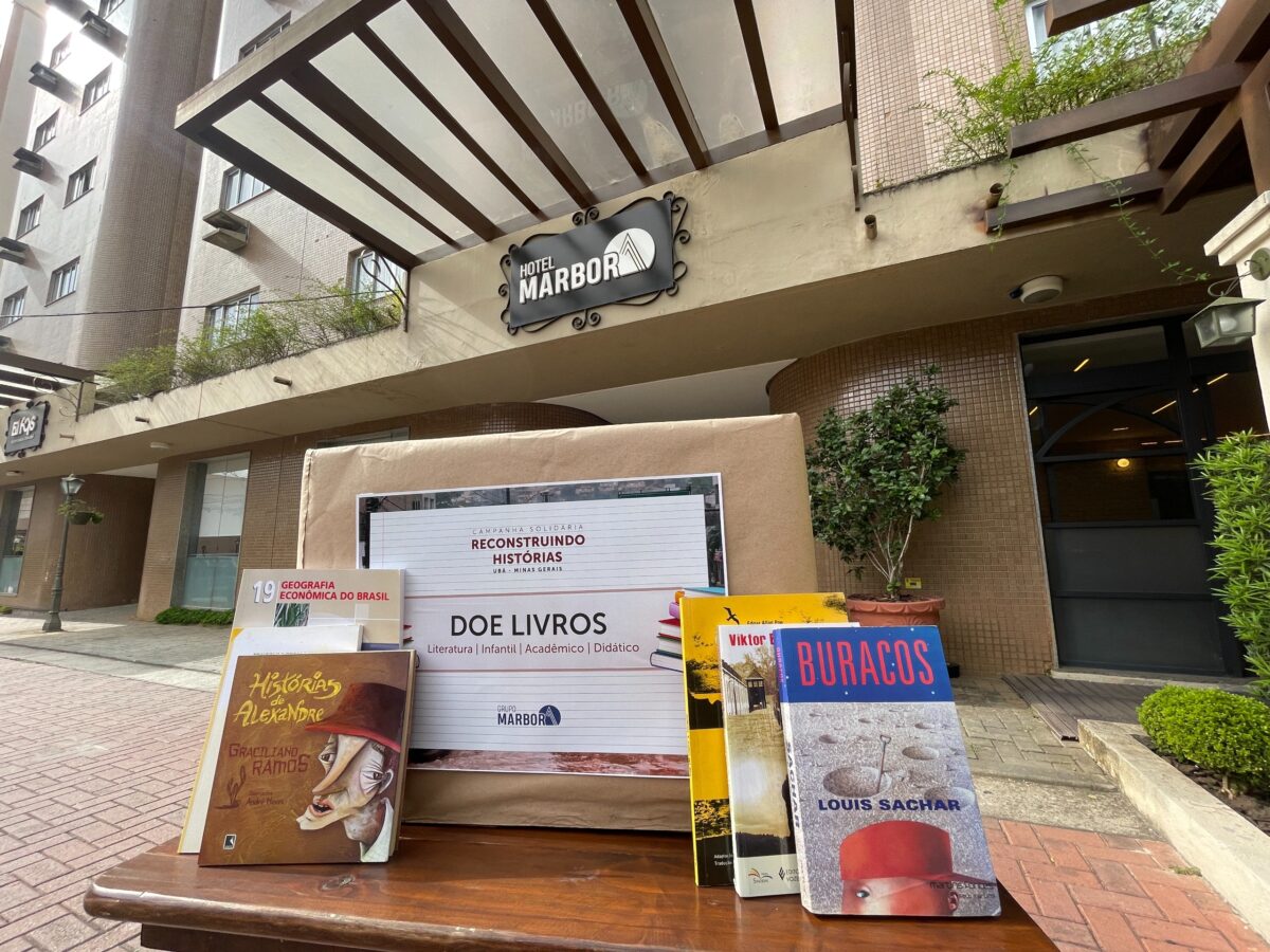 campanha de doação de livros na Marbor