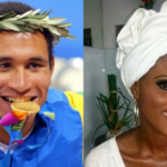 Benazira Djoco e Clodoaldo Silva