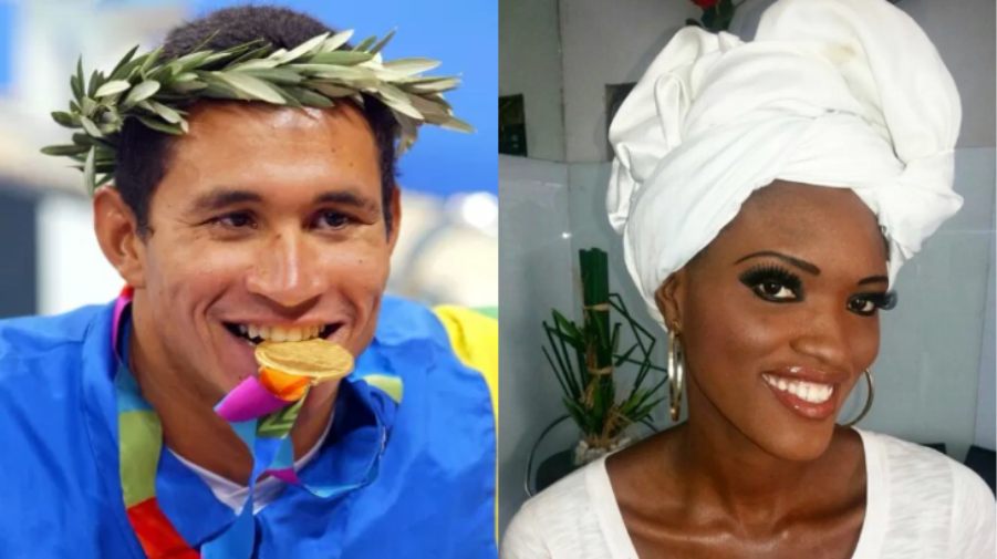 Benazira Djoco e Clodoaldo Silva