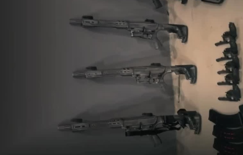 Armas apreendidas em Arujá